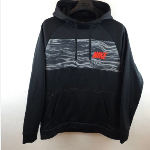 NIKE Dry Fit Hoodie Black / Gray/ Red/ size Medium - Picture 1 of 7